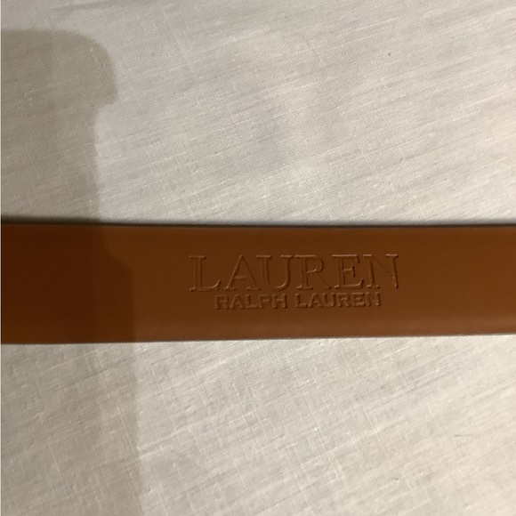 Ralph Lauren Embossed Gold Leather Belt - 42” Long - Unworn - Picture 6 of 6